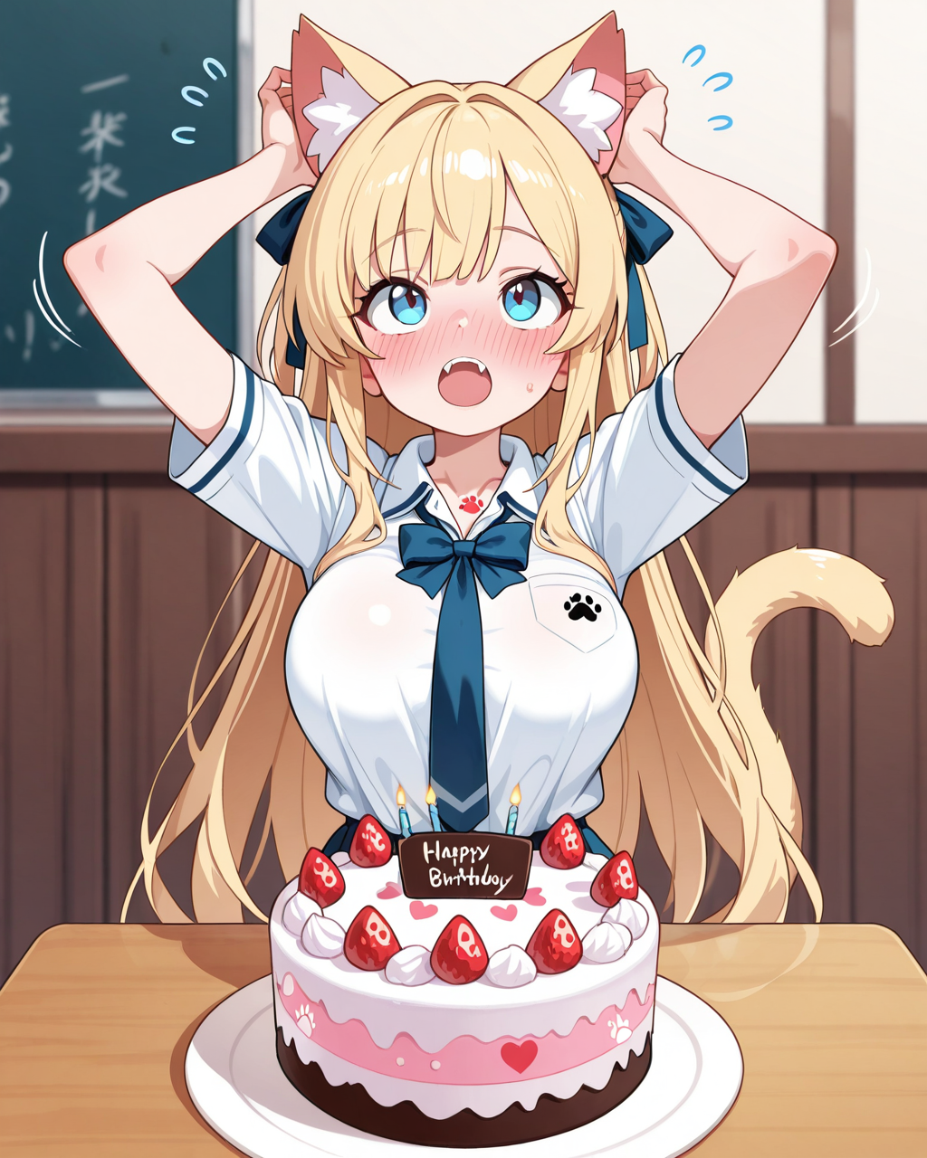 何故か誕生日に猫になってしまったナミちゃん