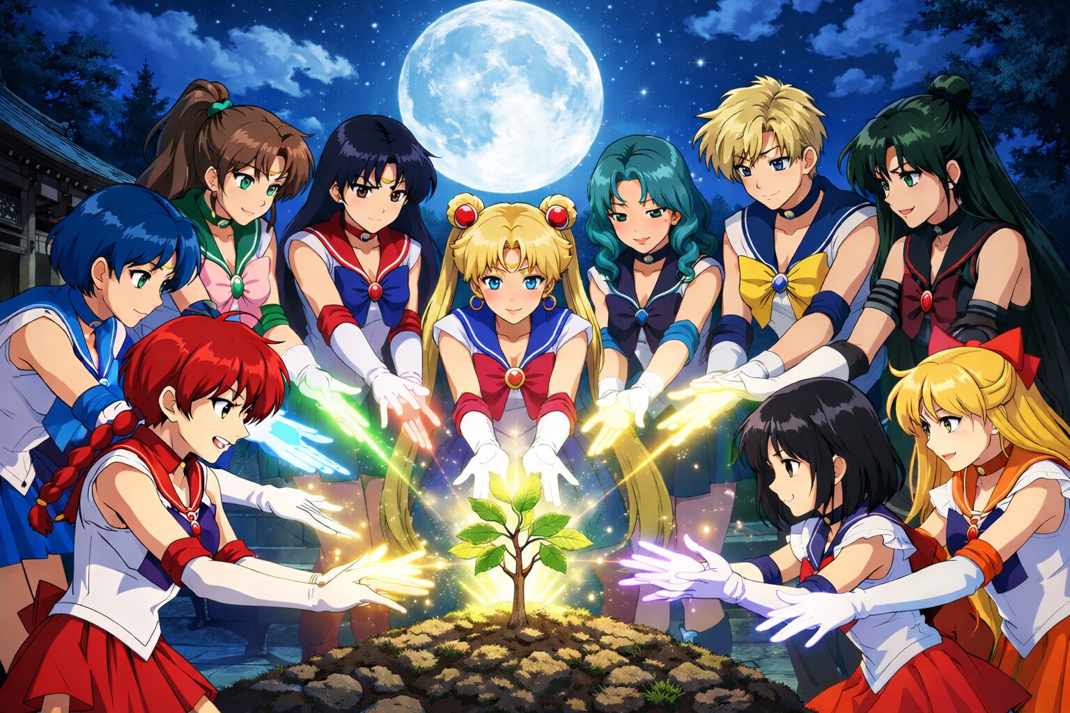 美少女戦士セーラーヴィーナス＆セーラーヴィーらん訂正版 | の人気AIイラスト・グラビア