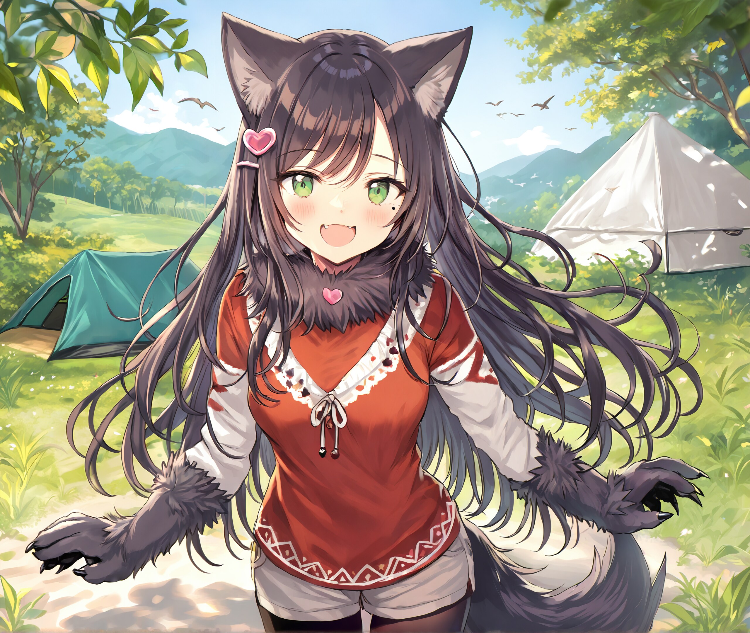 狼少女とキャンプ場