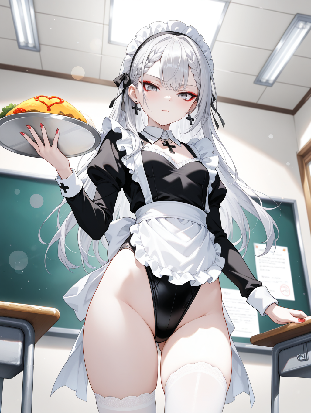 はいオムライス。 メイドxレオタード