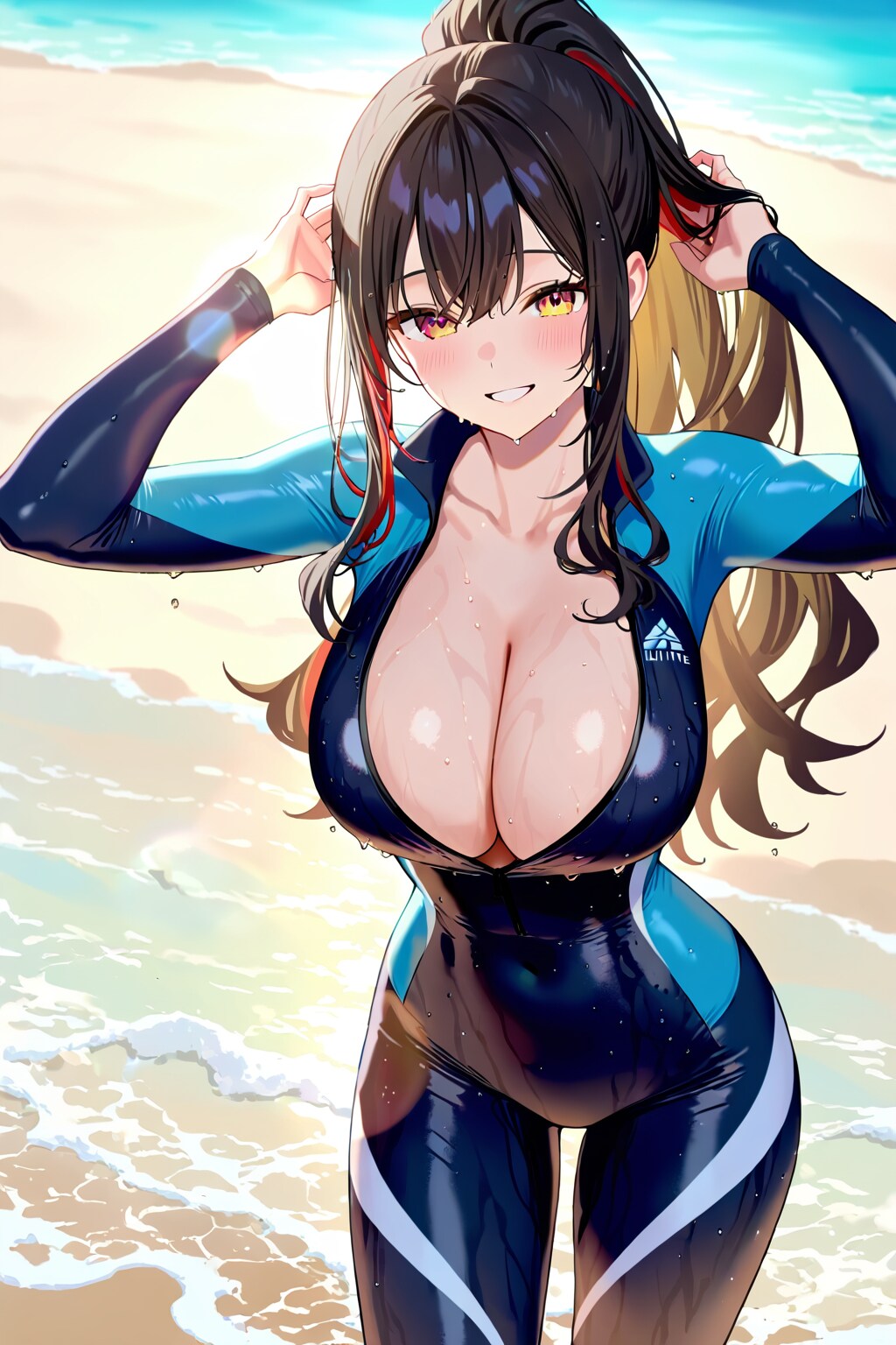 ウェットスーツが小さいよ