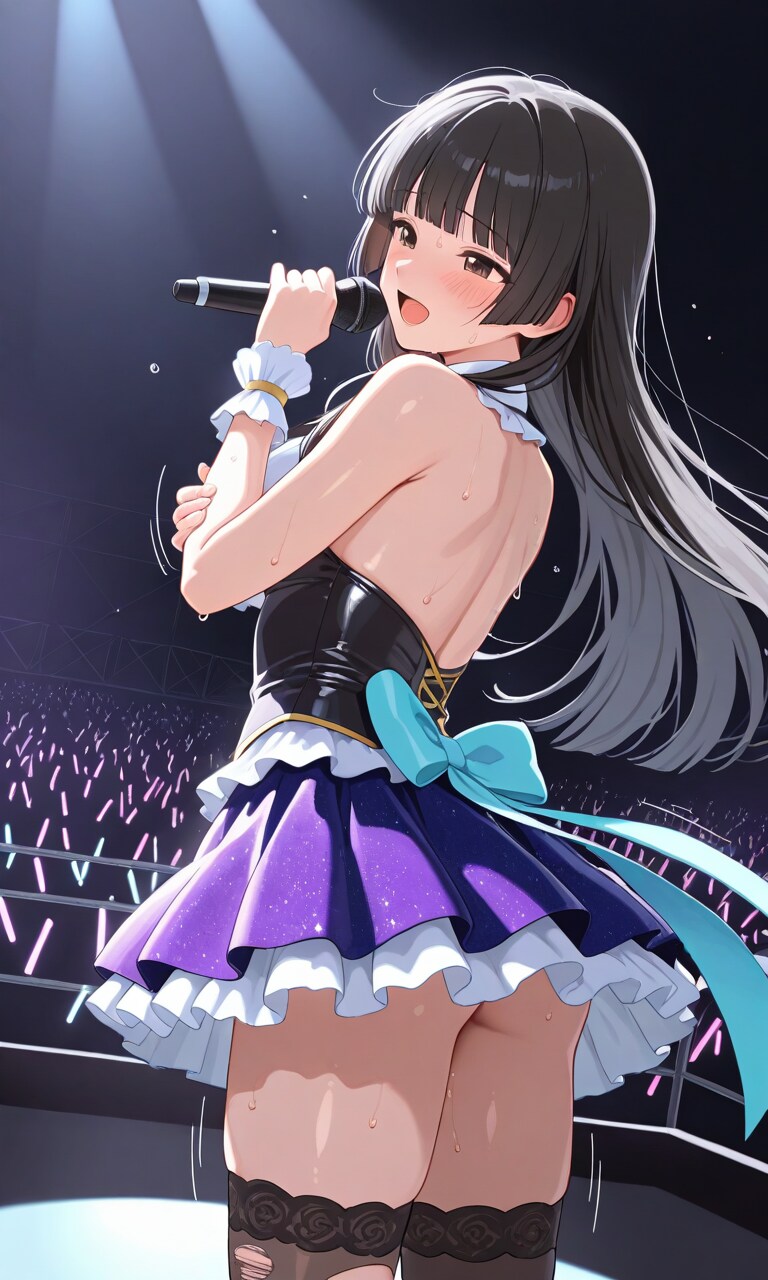 黒髪アイドル