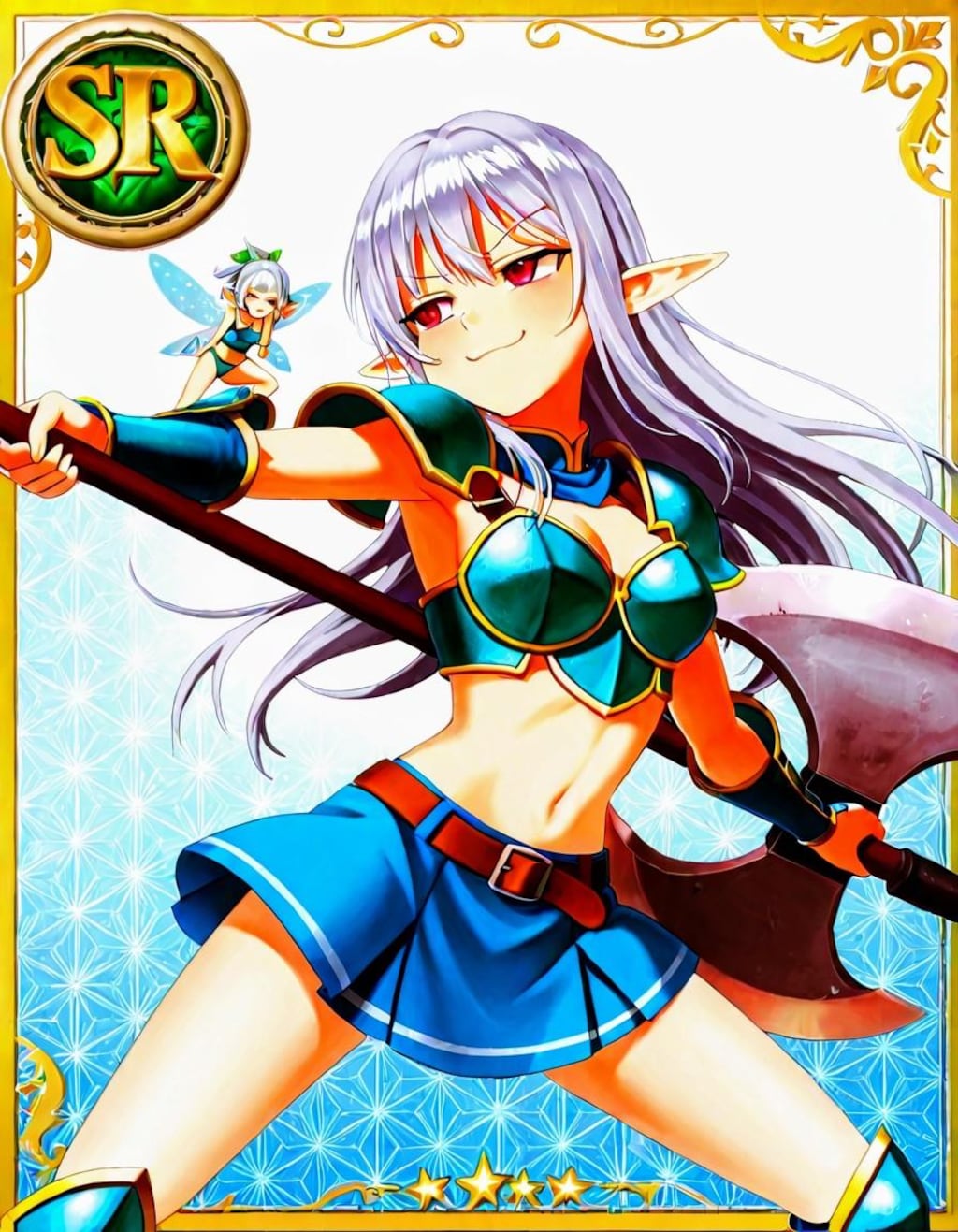 バトルアックス✕ドヤ顔エルフお姉やん