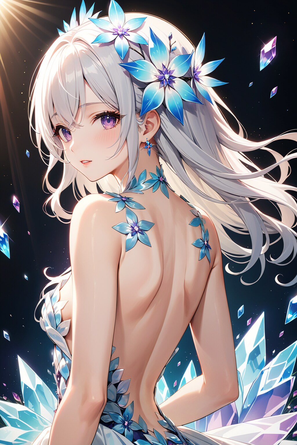 クリスタルフラワー②･:*+.\(( °ω° ))/.:+