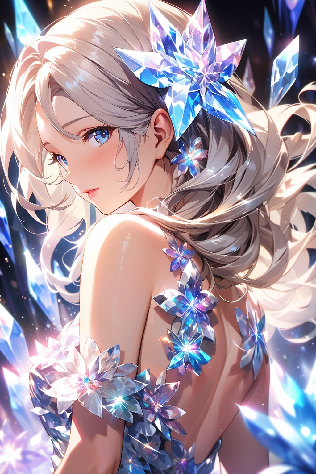 クリスタルフラワー②･:*+.\(( °ω° ))/.:+