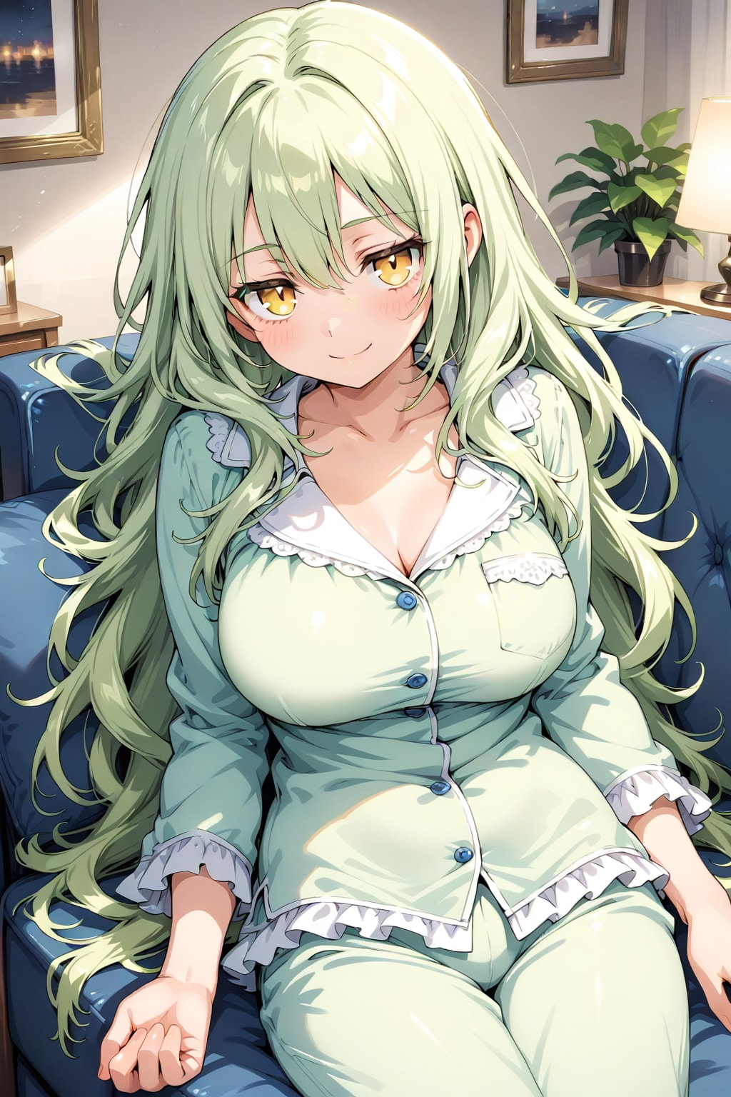 ソファーでねちゃう？ | の人気AIイラスト・グラビア