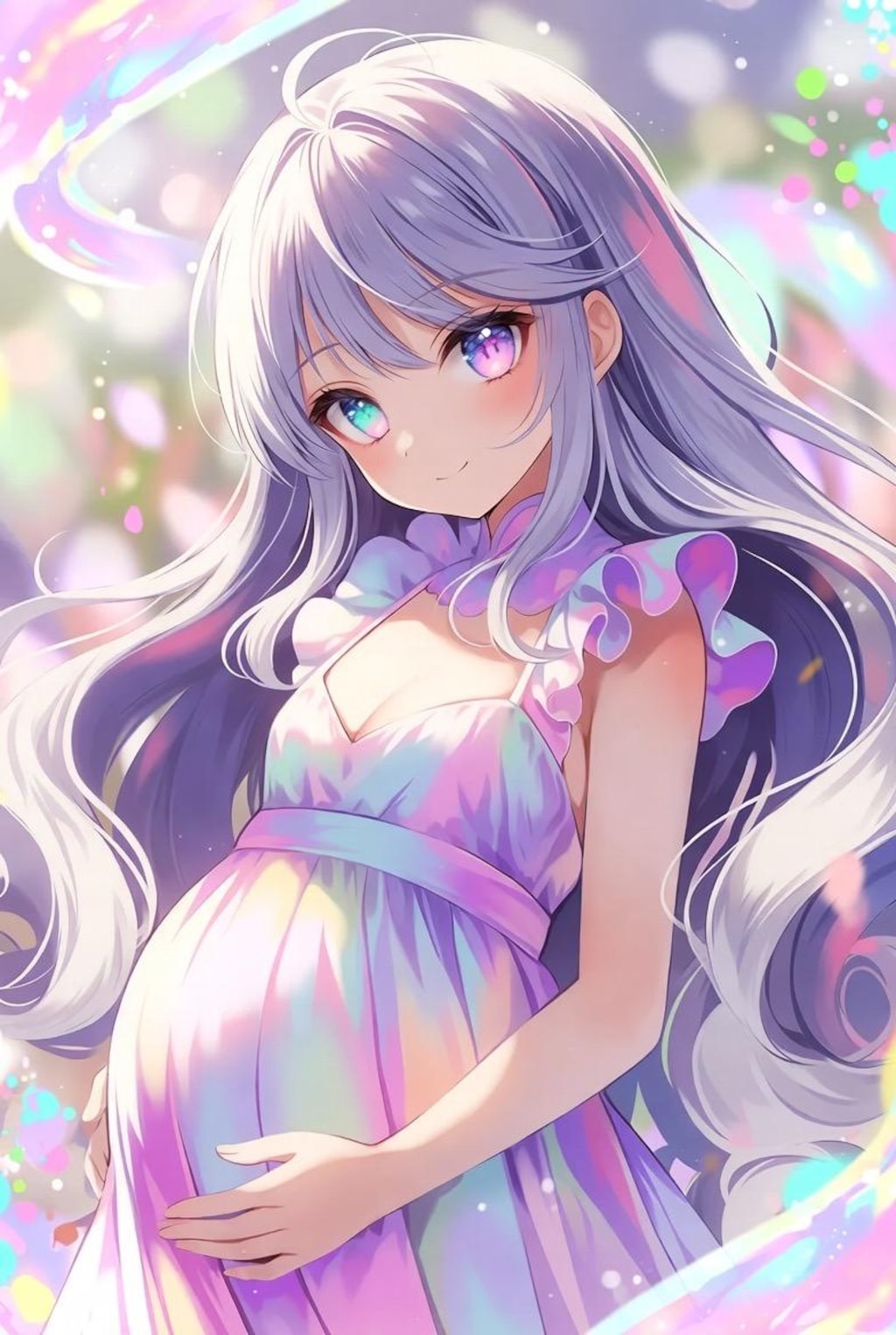 パステルカラーガーリー妊婦‎(　˙ ؂ ˙　)