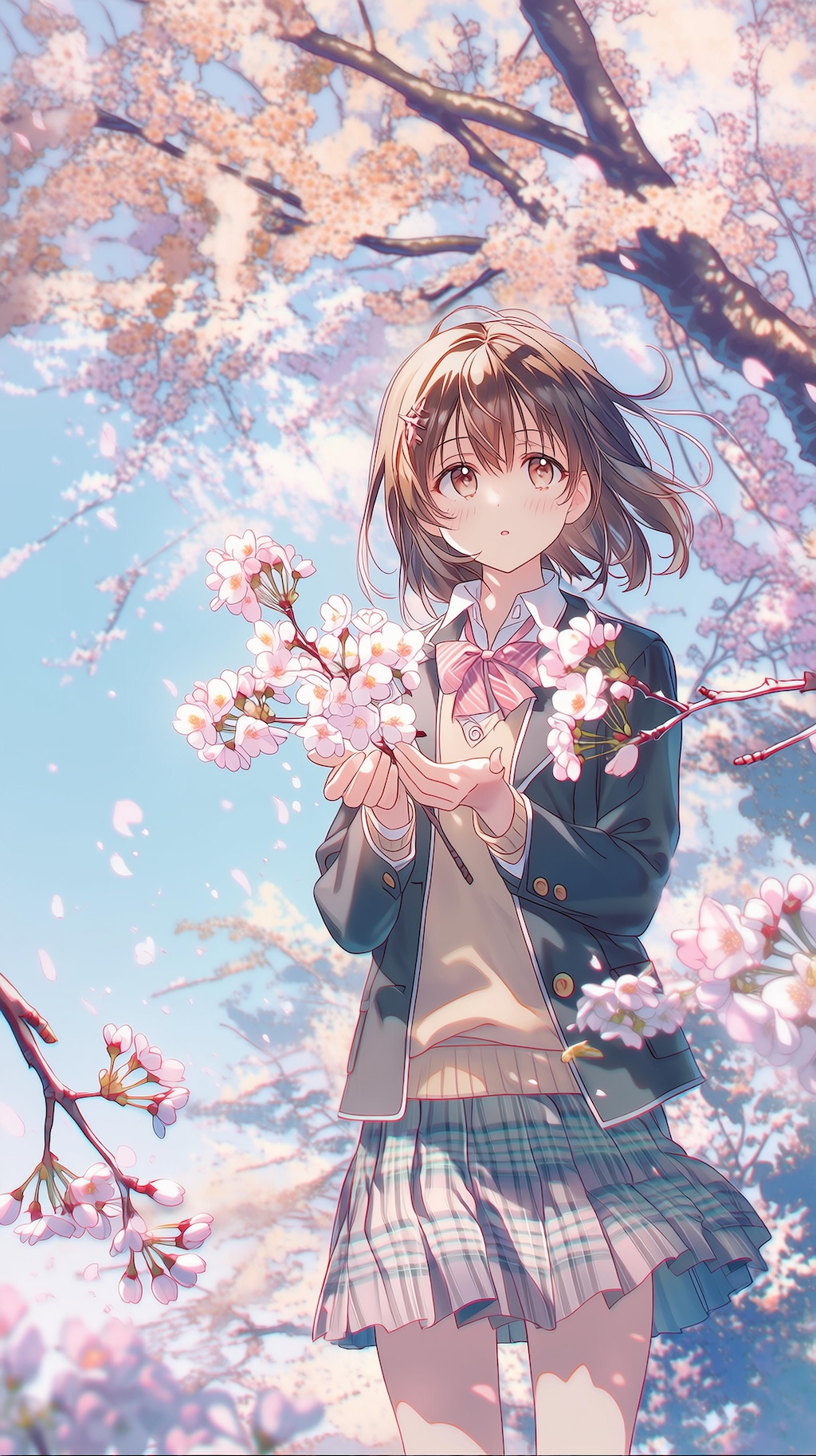 桜舞う少女の春の約束