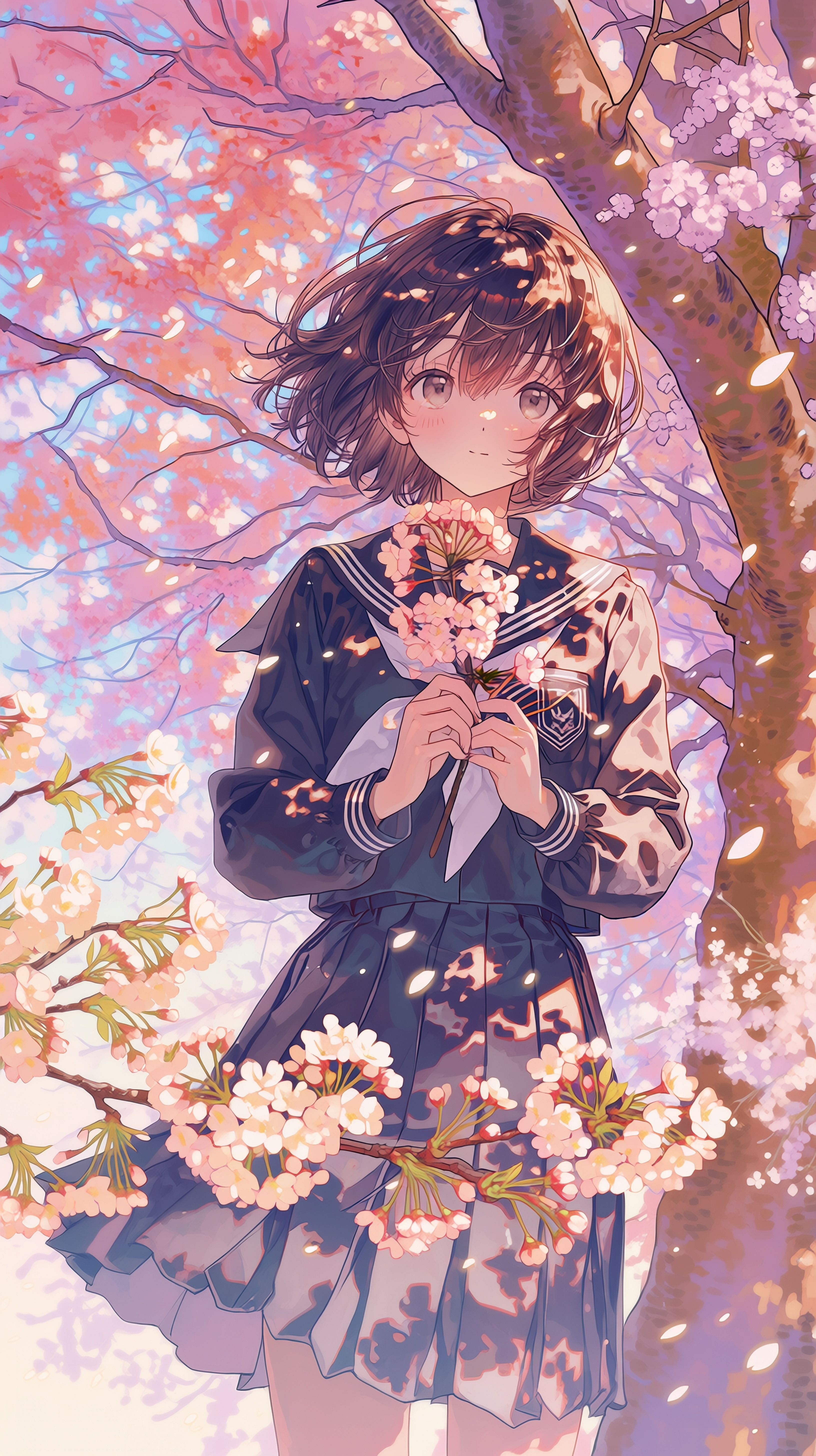 桜舞う少女の春の約束 | の人気AIイラスト・グラビア