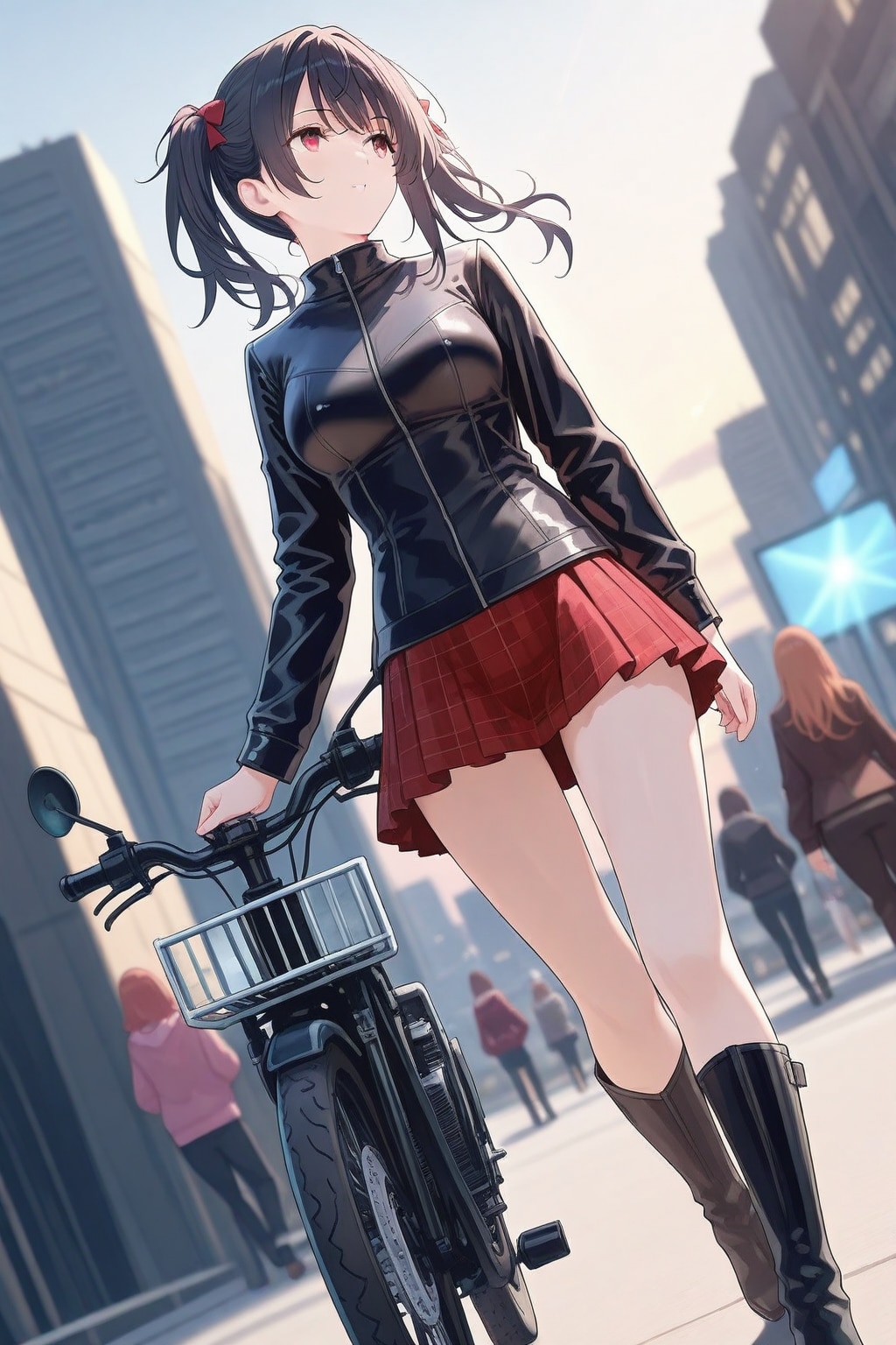 黒髪ツインテールのモデル | の人気AIイラスト・グラビア