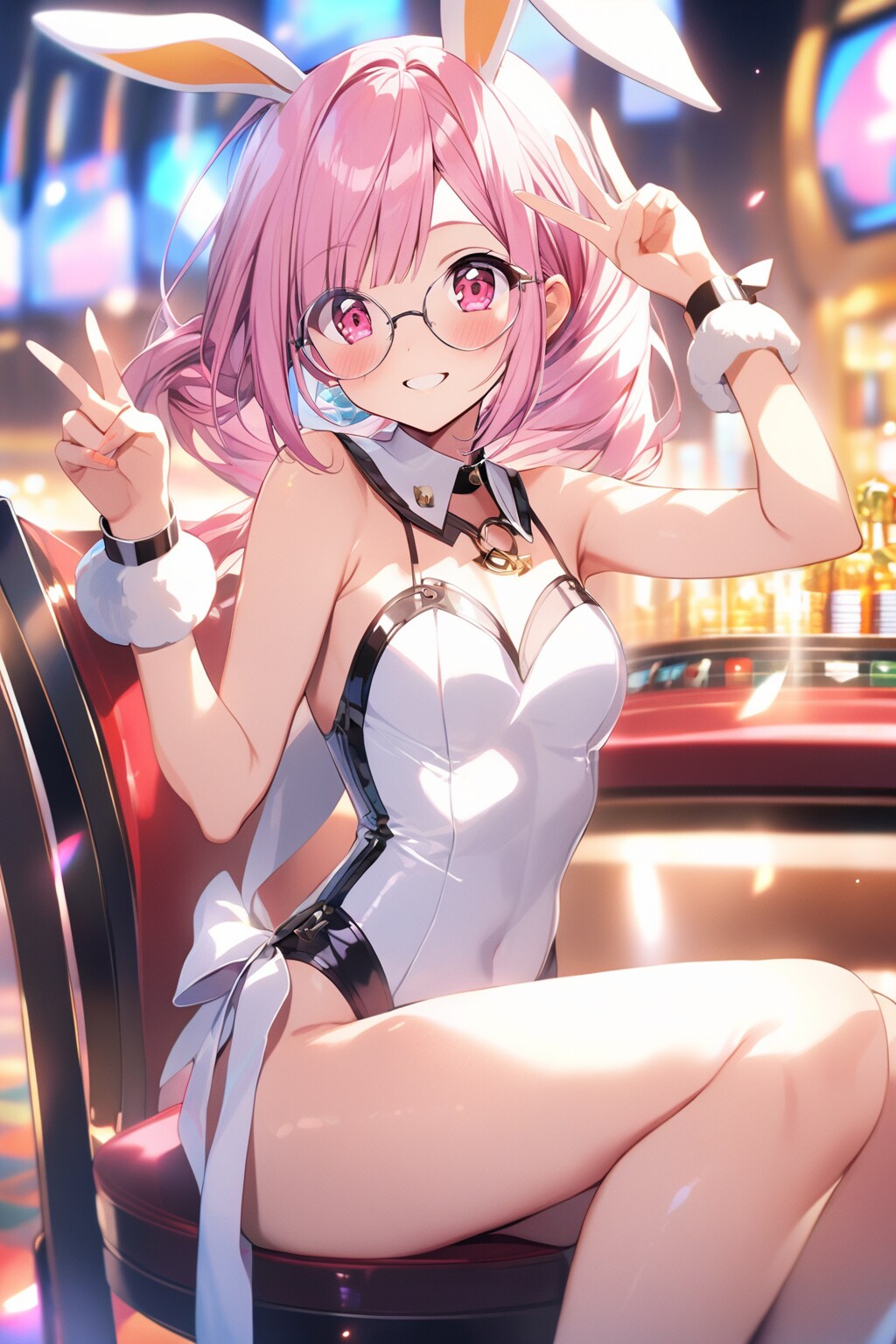 白バニーちゃん | の人気AIイラスト・グラビア