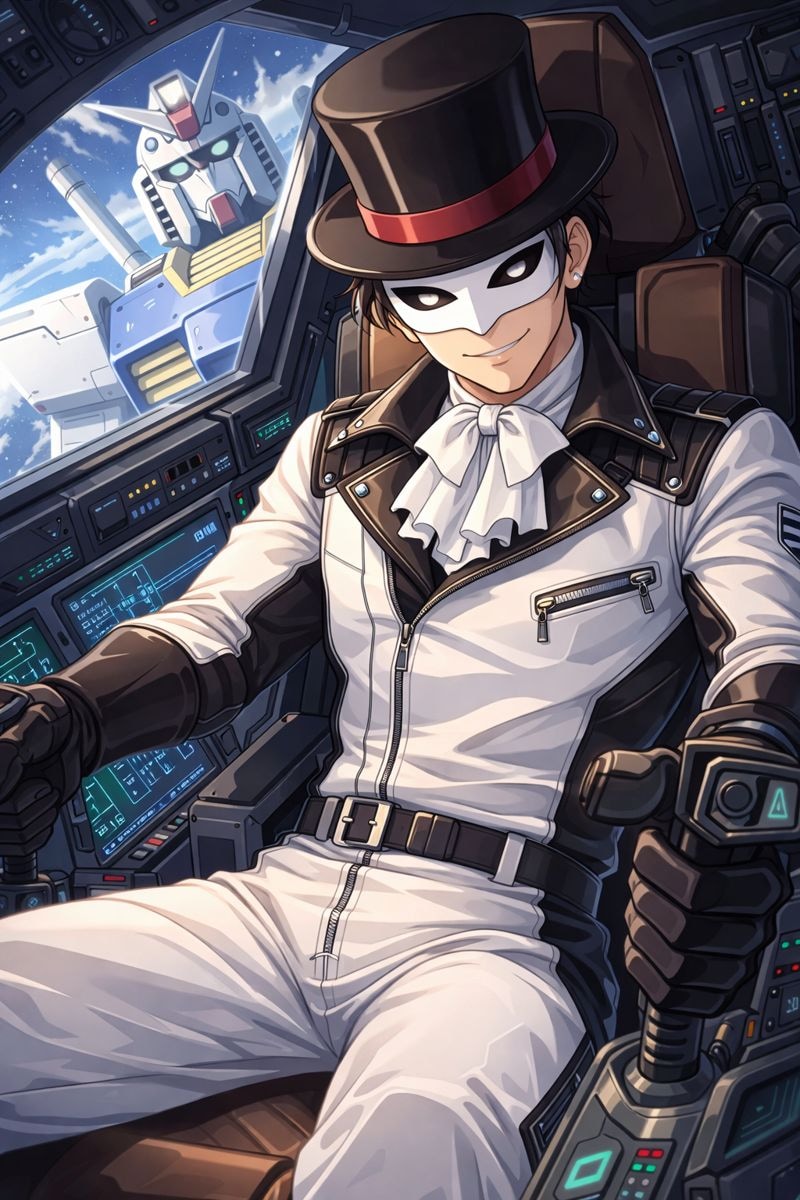 コックピットに座る怪盗 | の人気AIイラスト・グラビア