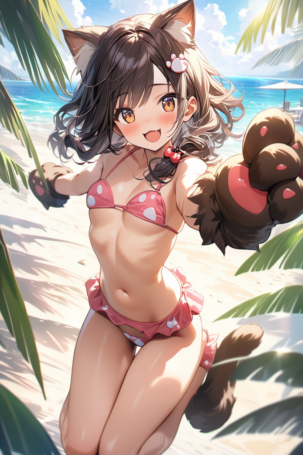 一緒に泳ぎに行こうニャー💕