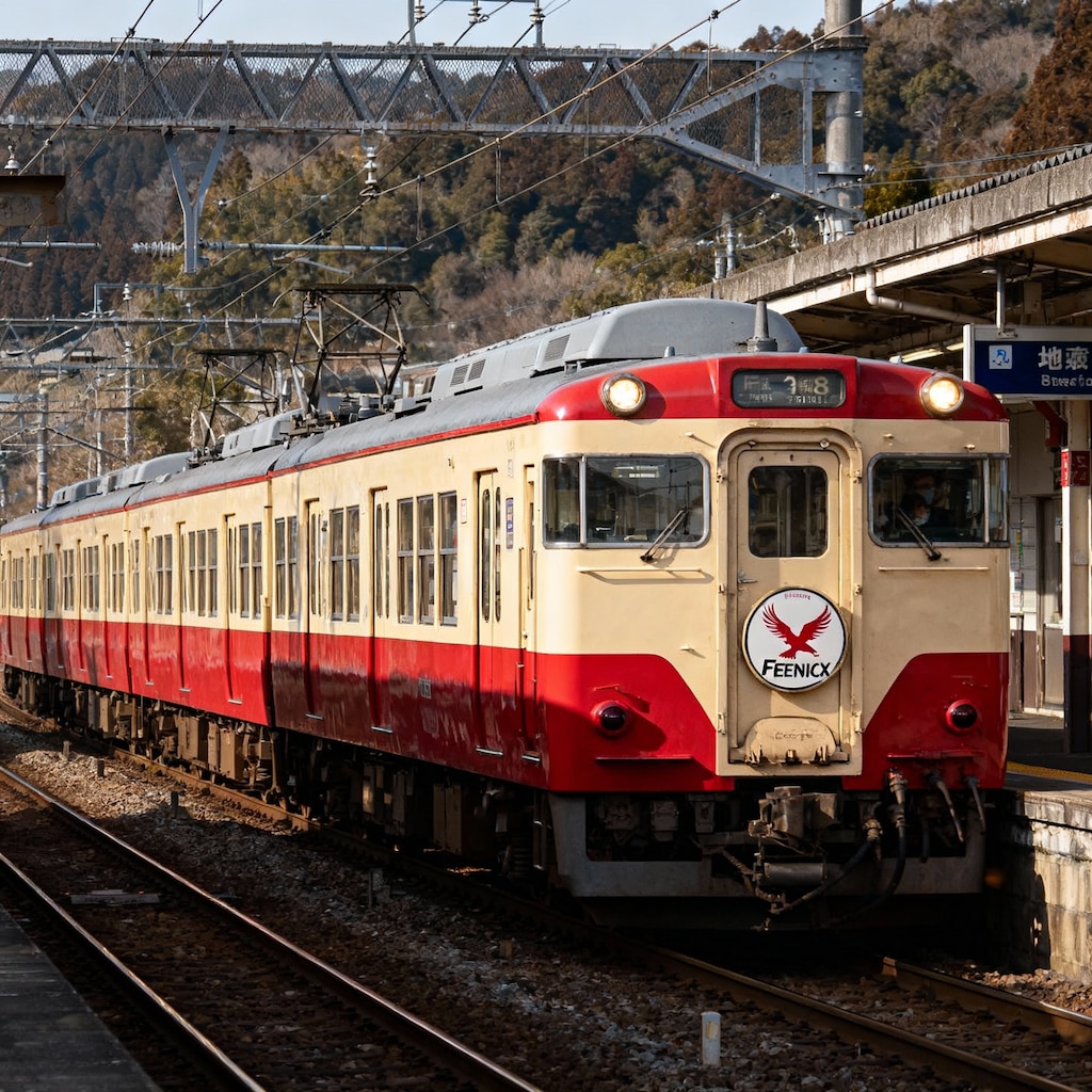 白い線までお下がり下さい。急行フェニックス入線です。