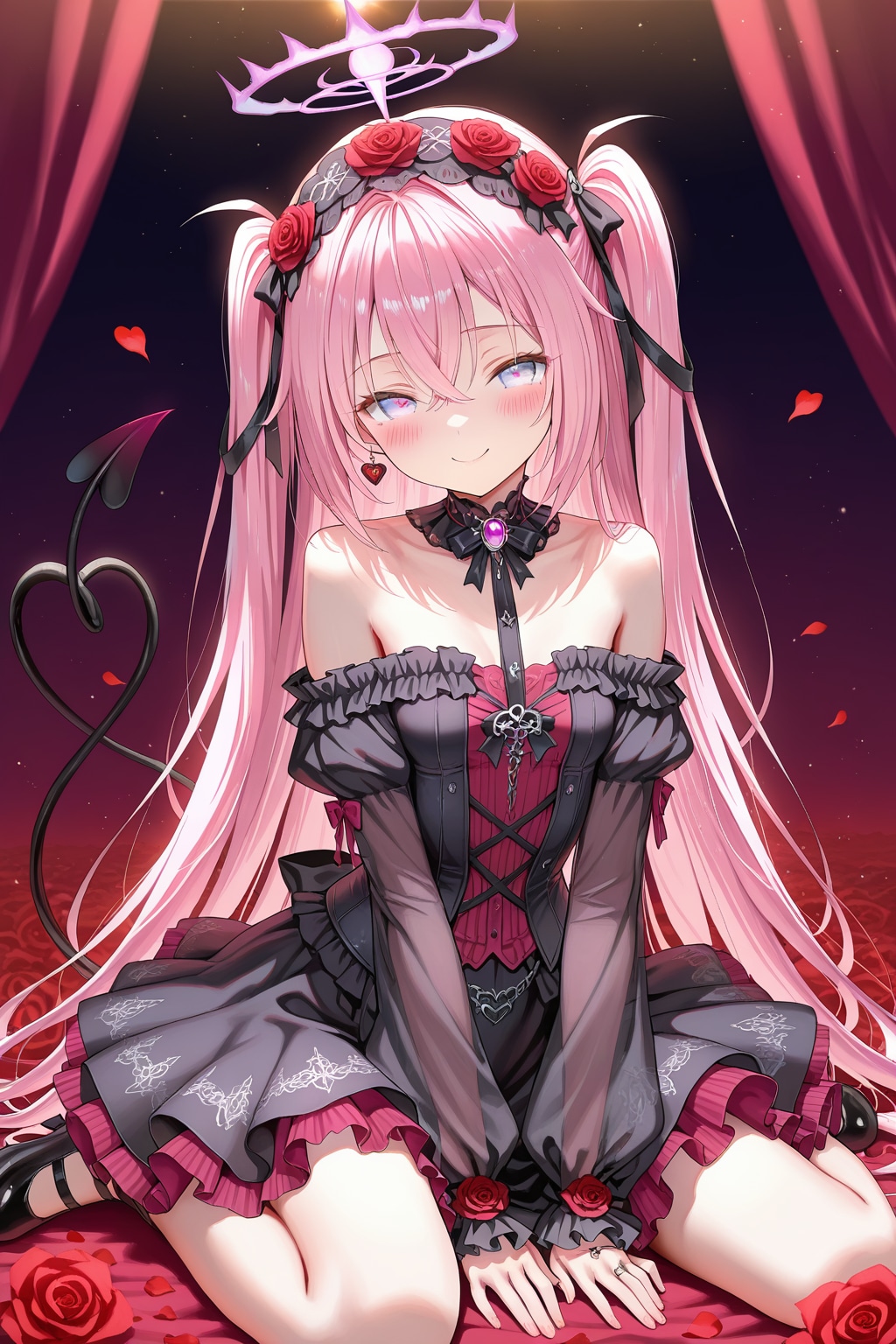 バラとドレスのルネア