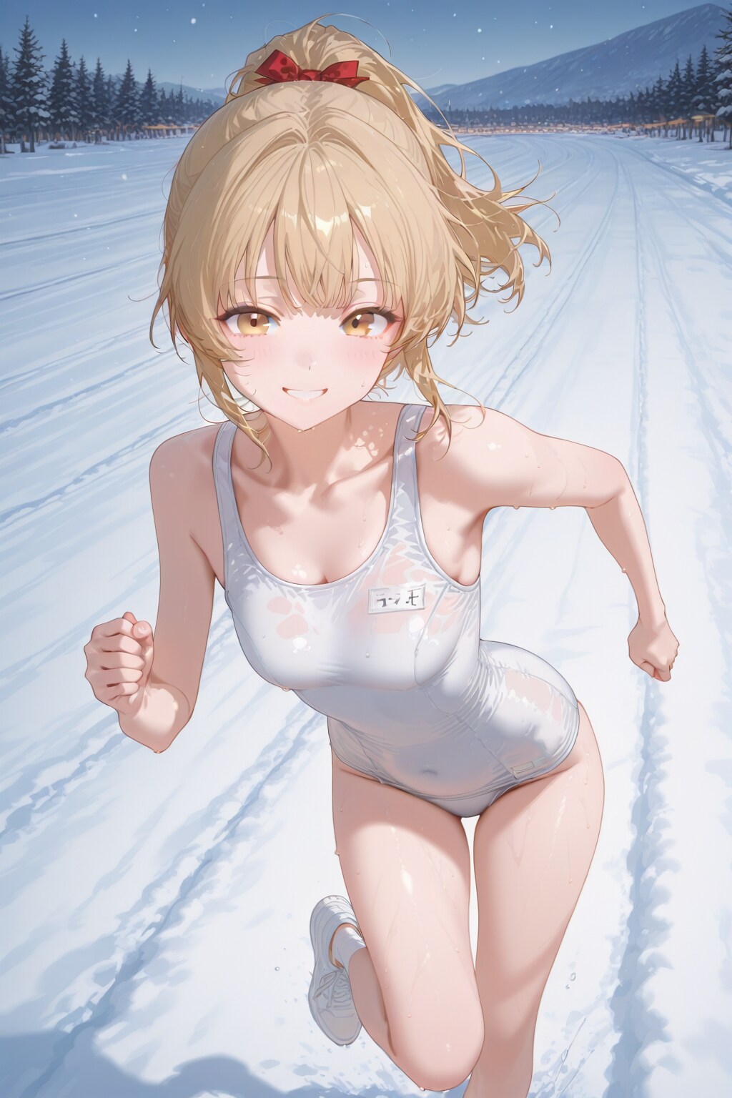 冬将軍は、いつでも水着！