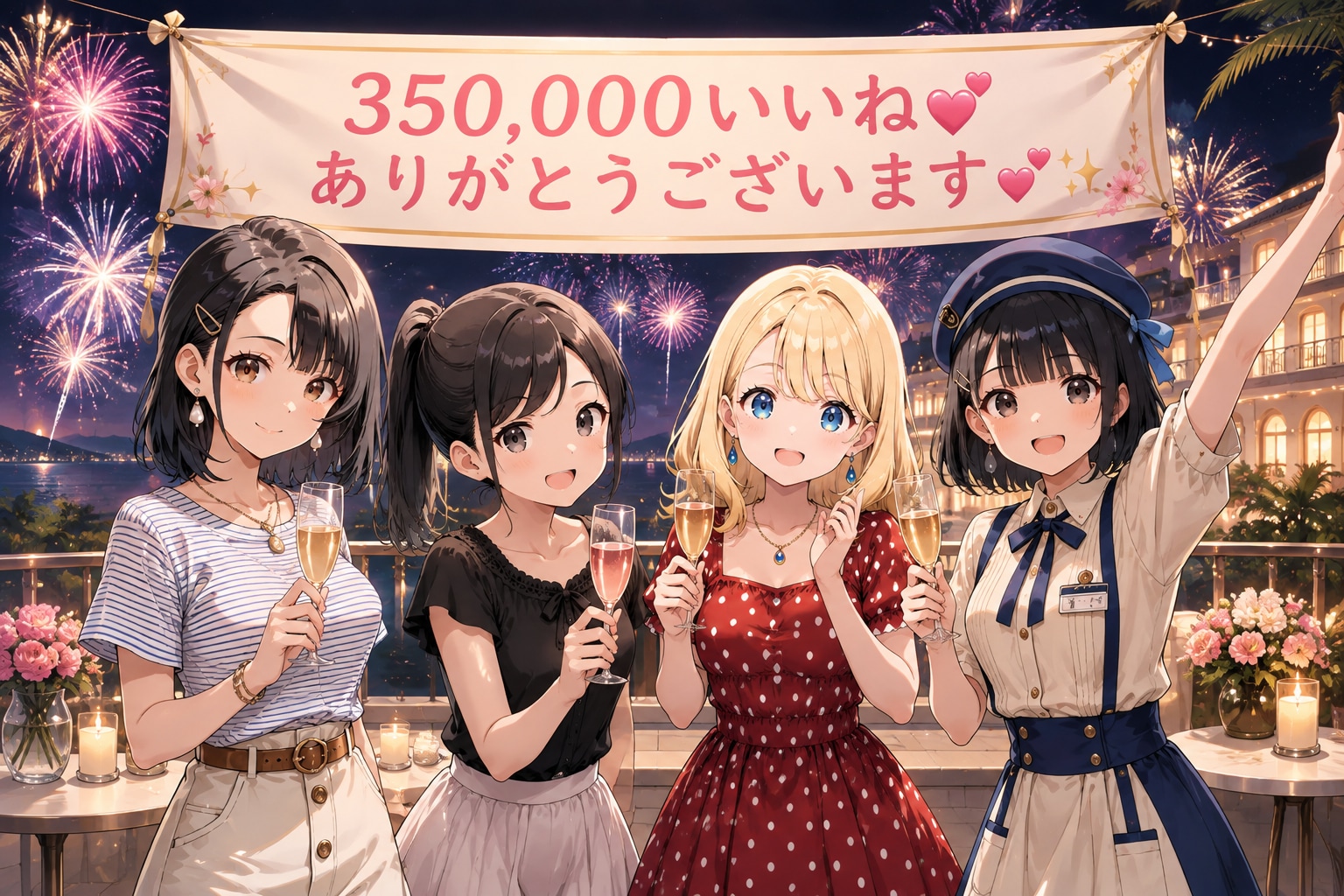 35万いいね💓達成ありがとうございます♪☺️✨ | の人気AIイラスト・グラビア