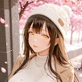 桜と雪 3枚目