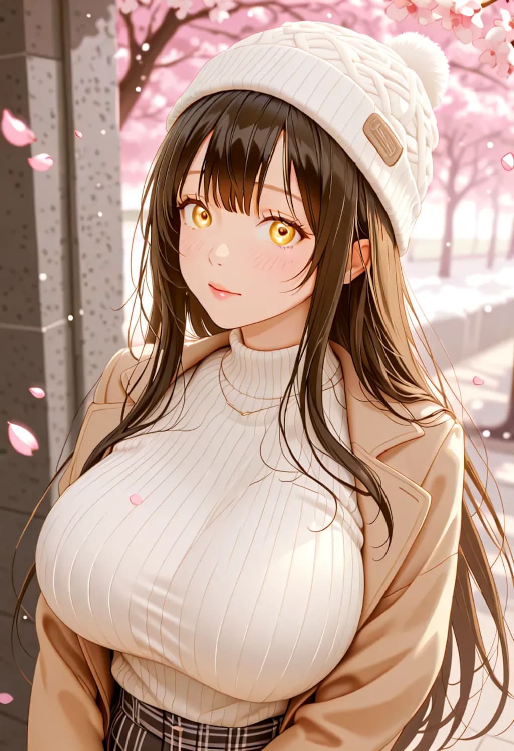 桜と雪
