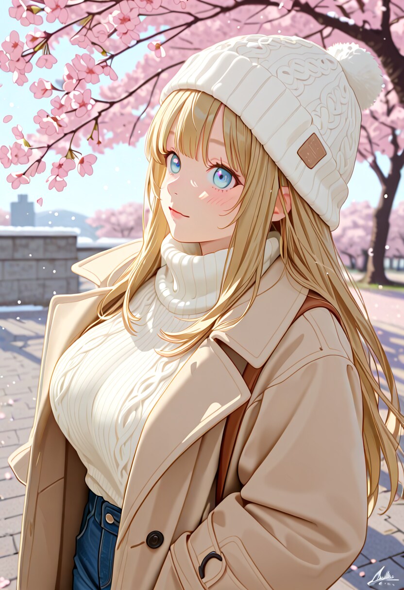 桜と雪