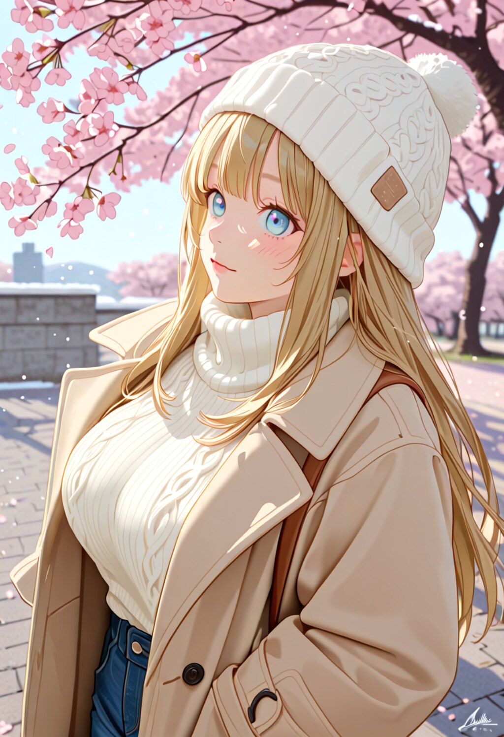 桜と雪