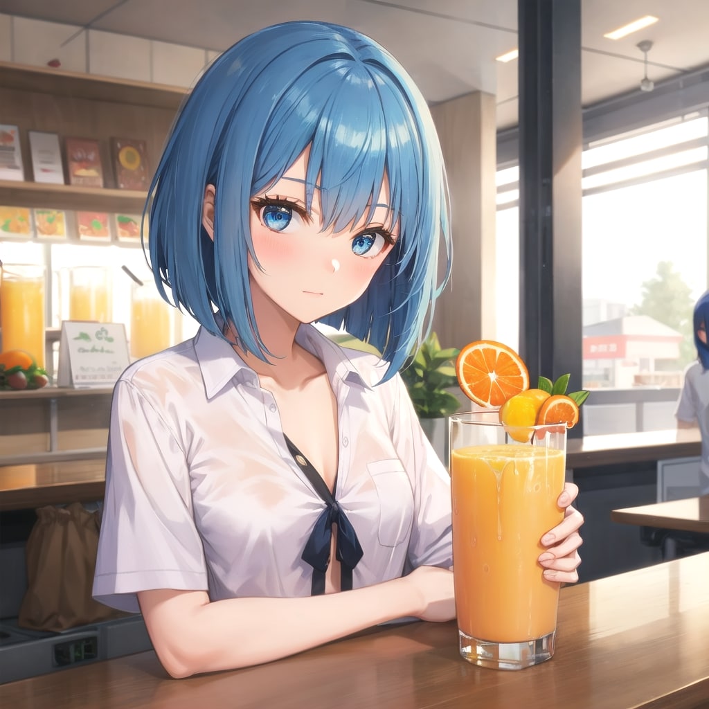 街のジューススタンド | の人気AIイラスト・グラビア