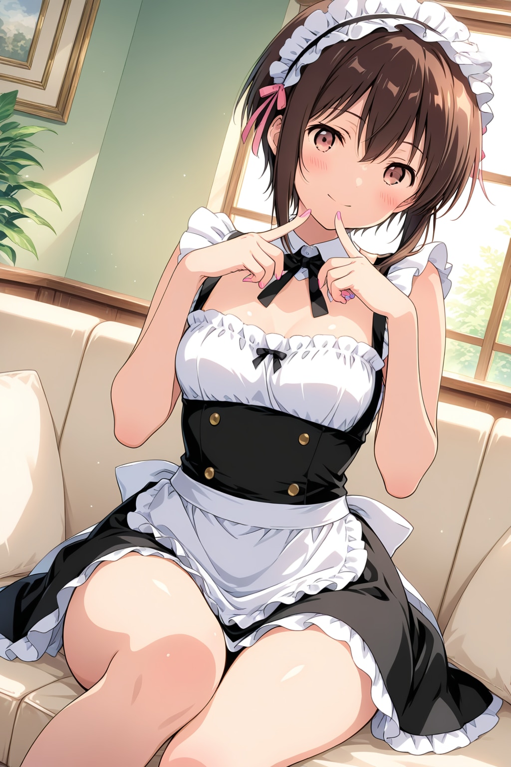 おすわりメイドさん