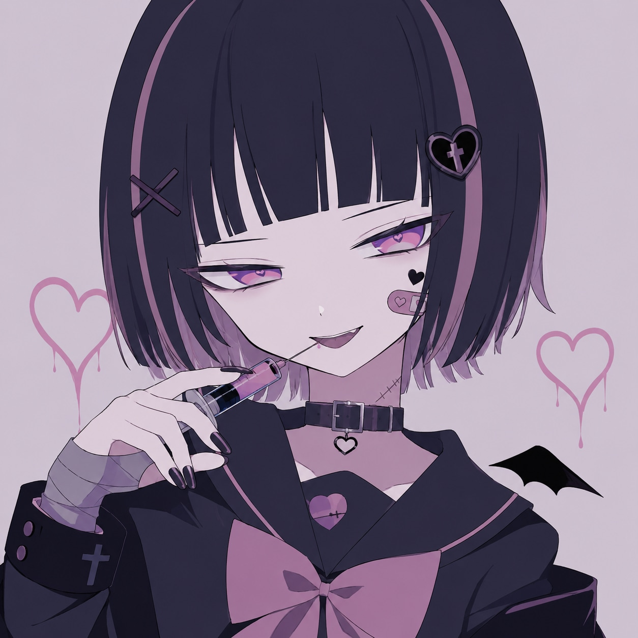 メンヘラぱっつん | の人気AIイラスト・グラビア