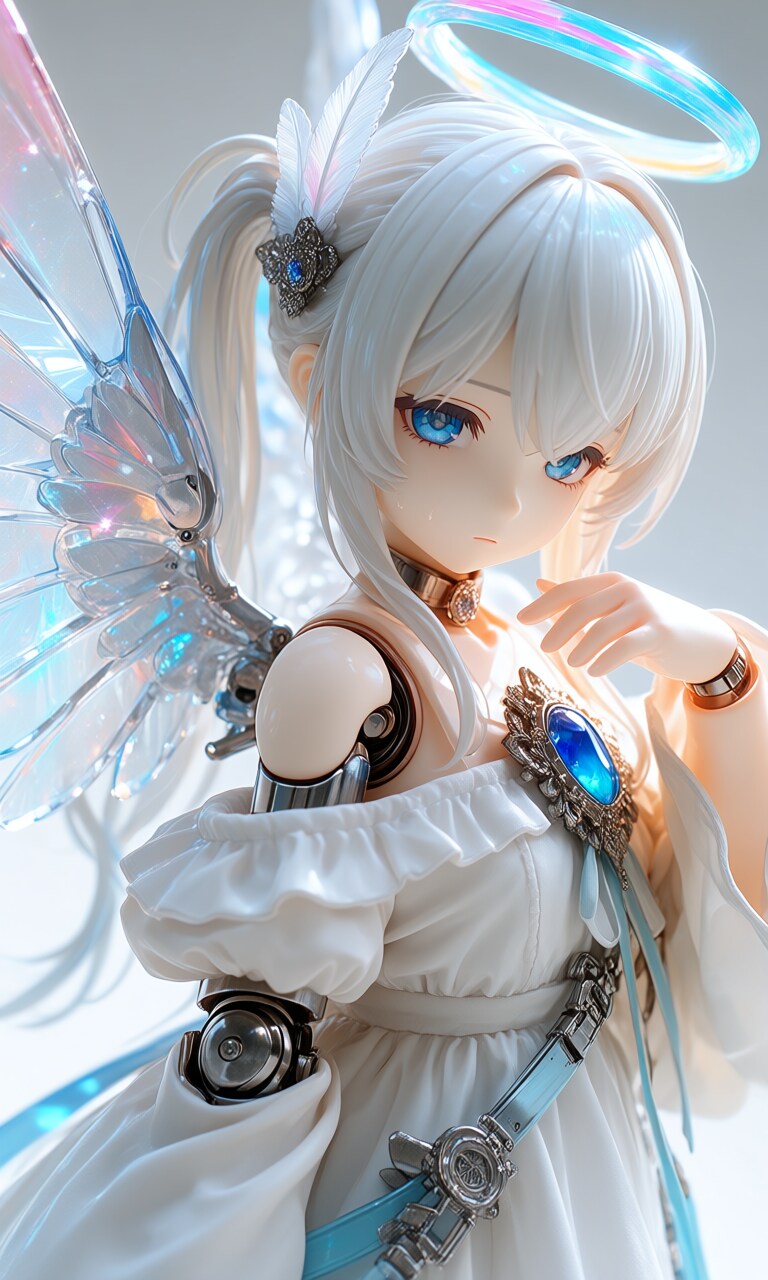 異世界制服少女達　メカ娘　天使達 アクリルドールフィギュア