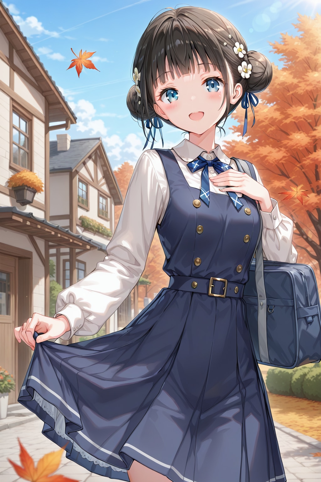 学校に行くおだんごちゃん🍡✨