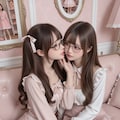地雷系ちゃんのレズビアン004《眼鏡っ娘SeaArt》 10枚目