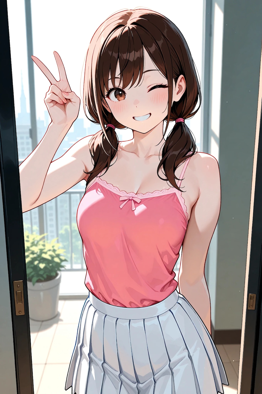 キャミ絵海vsタンク湖夏