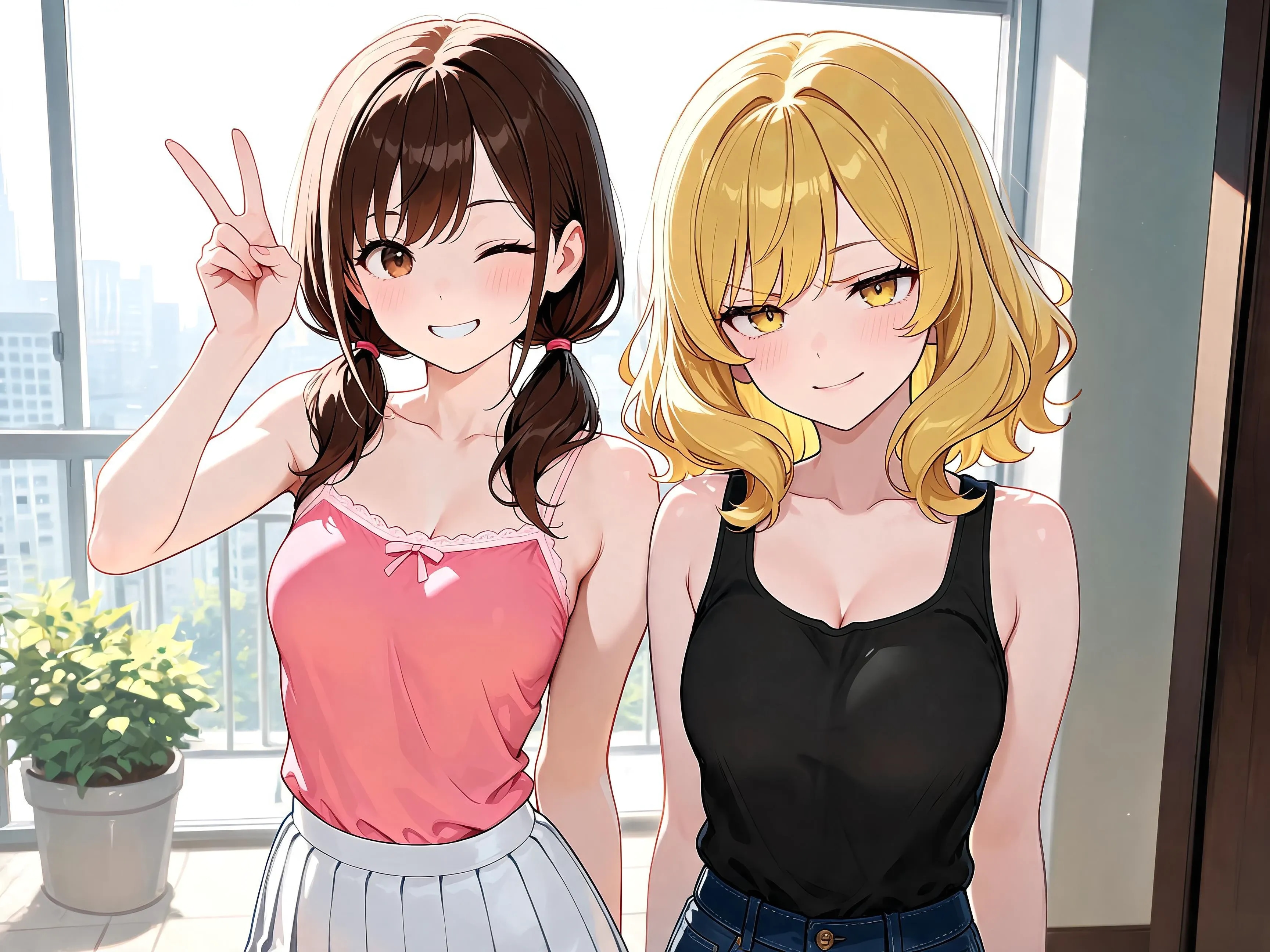 キャミ絵海vsタンク湖夏