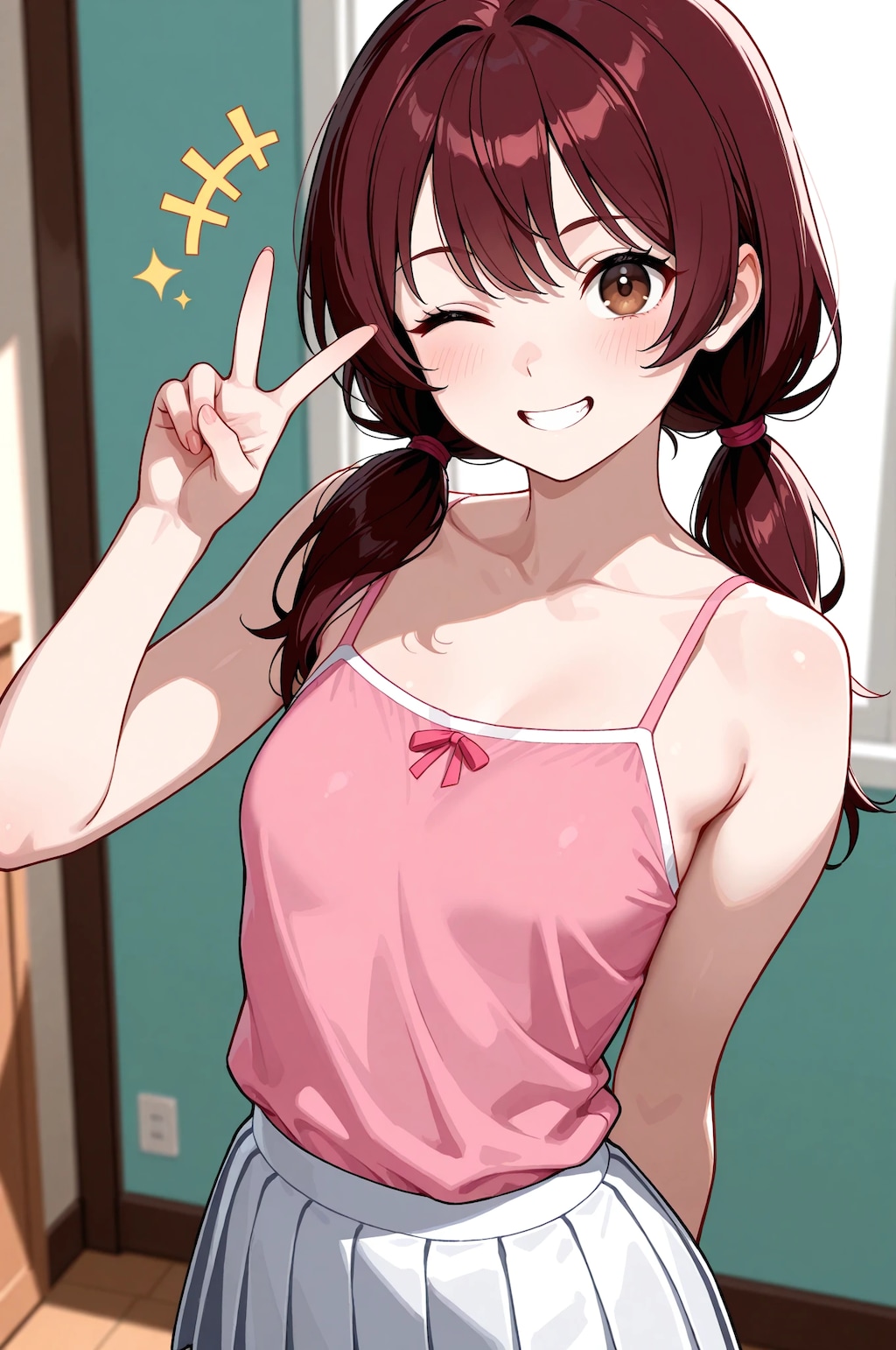 キャミ絵海vsタンク湖夏