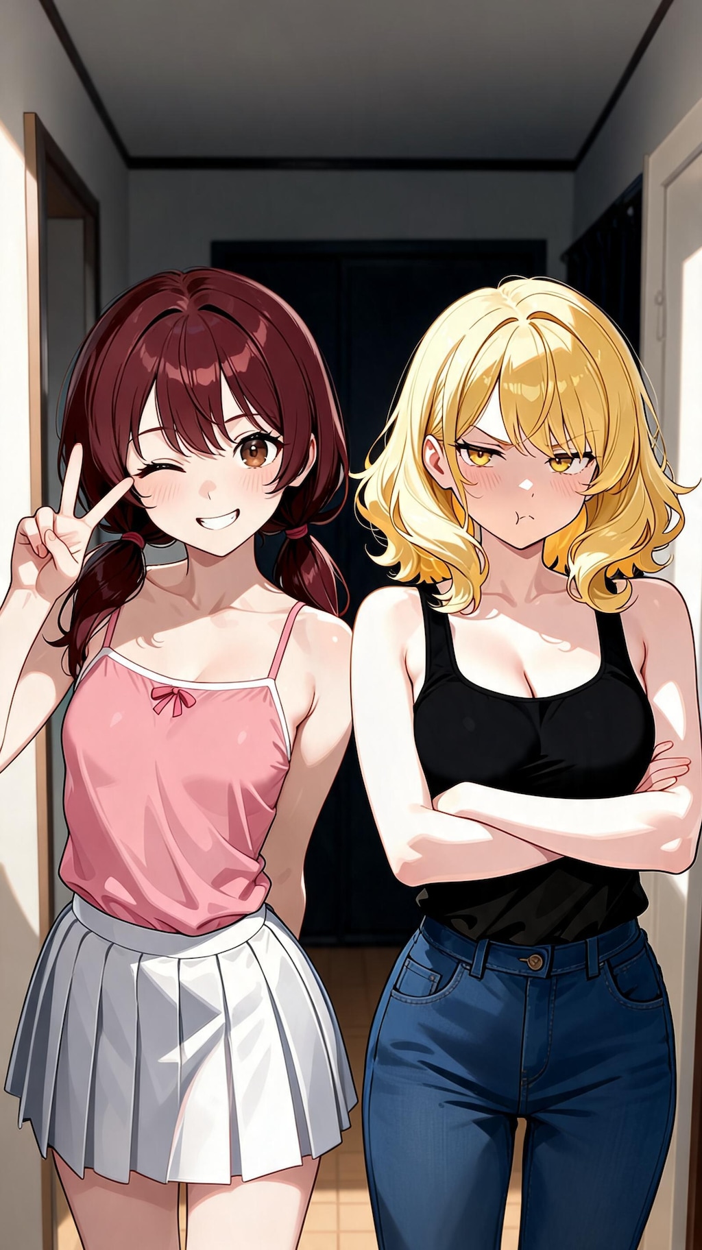 キャミ絵海vsタンク湖夏