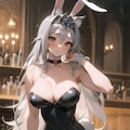 大遅刻。Stable Diffusionでバニーガール。（8月2日、バニーの日用） 4枚目