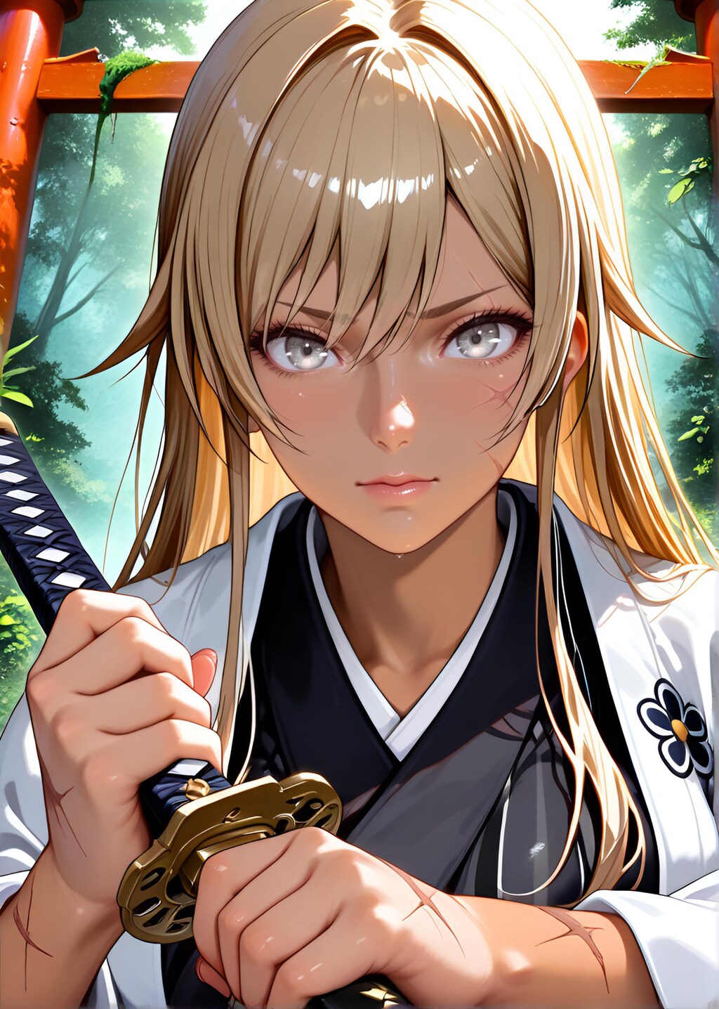 堀田成美（HottaNarumi）刀剣　帯刀
