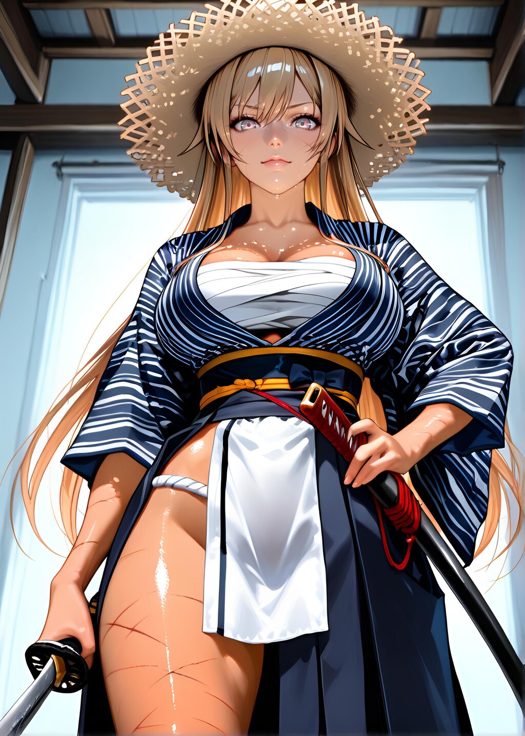堀田成美（HottaNarumi）刀剣　帯刀