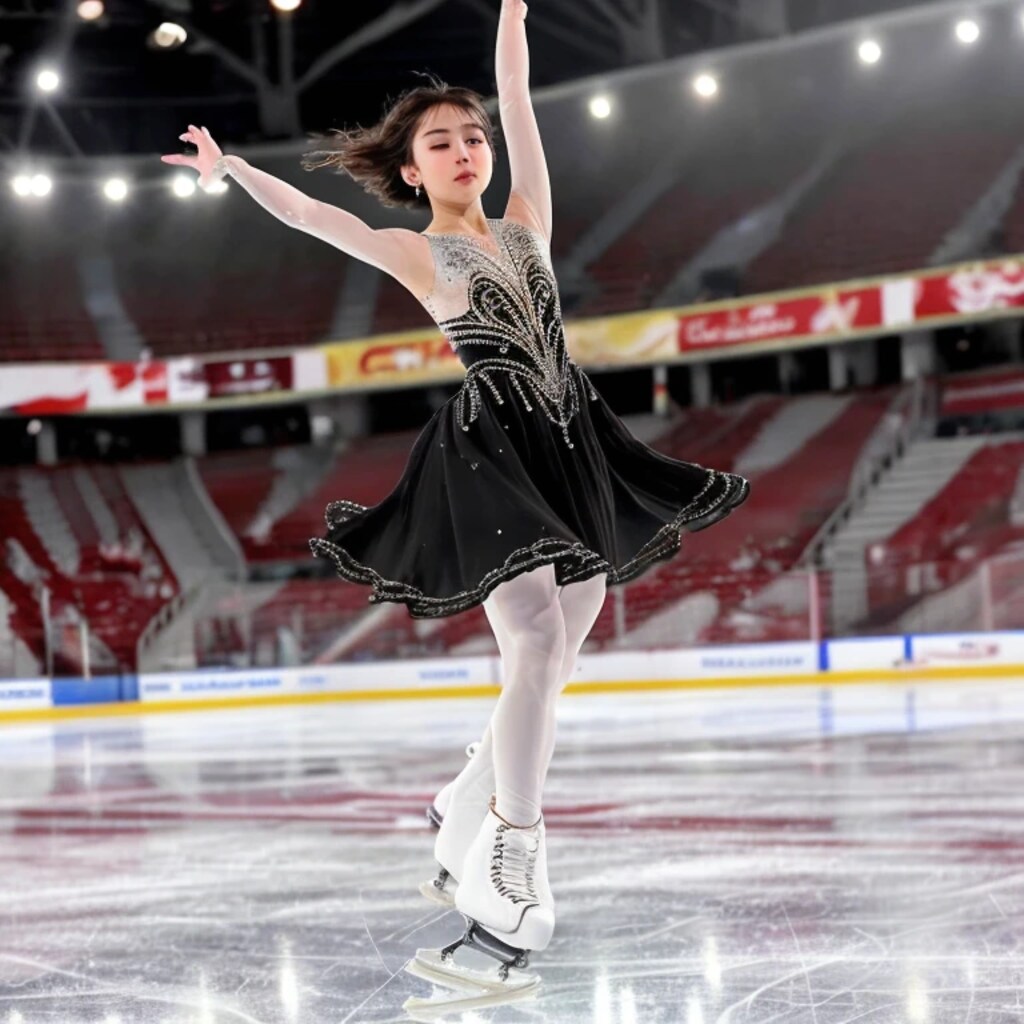 黒髪ボブでフィギュアの美女１６