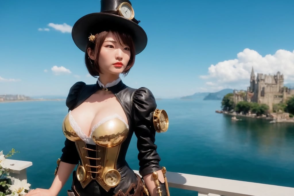 (ほぼ全モデル) スチームパンクファンタジーワールド 2(イラスト+実写(GARNET))