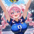 サッカーを楽しむ少女 2枚目