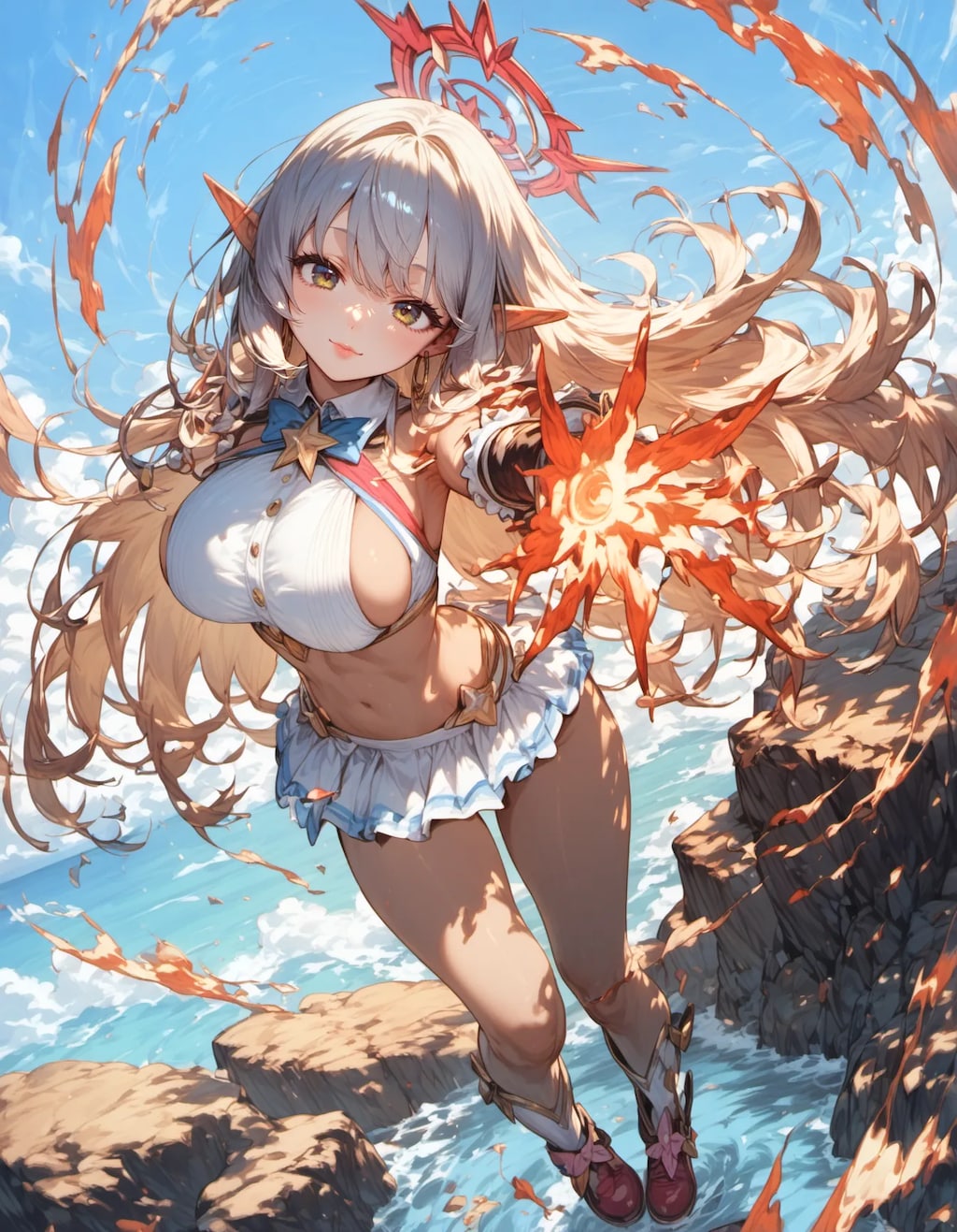 Starfire Over the Ocean Edge