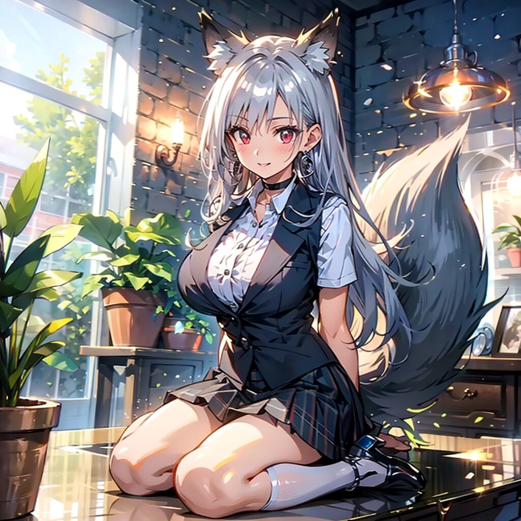 尻尾を強調しました