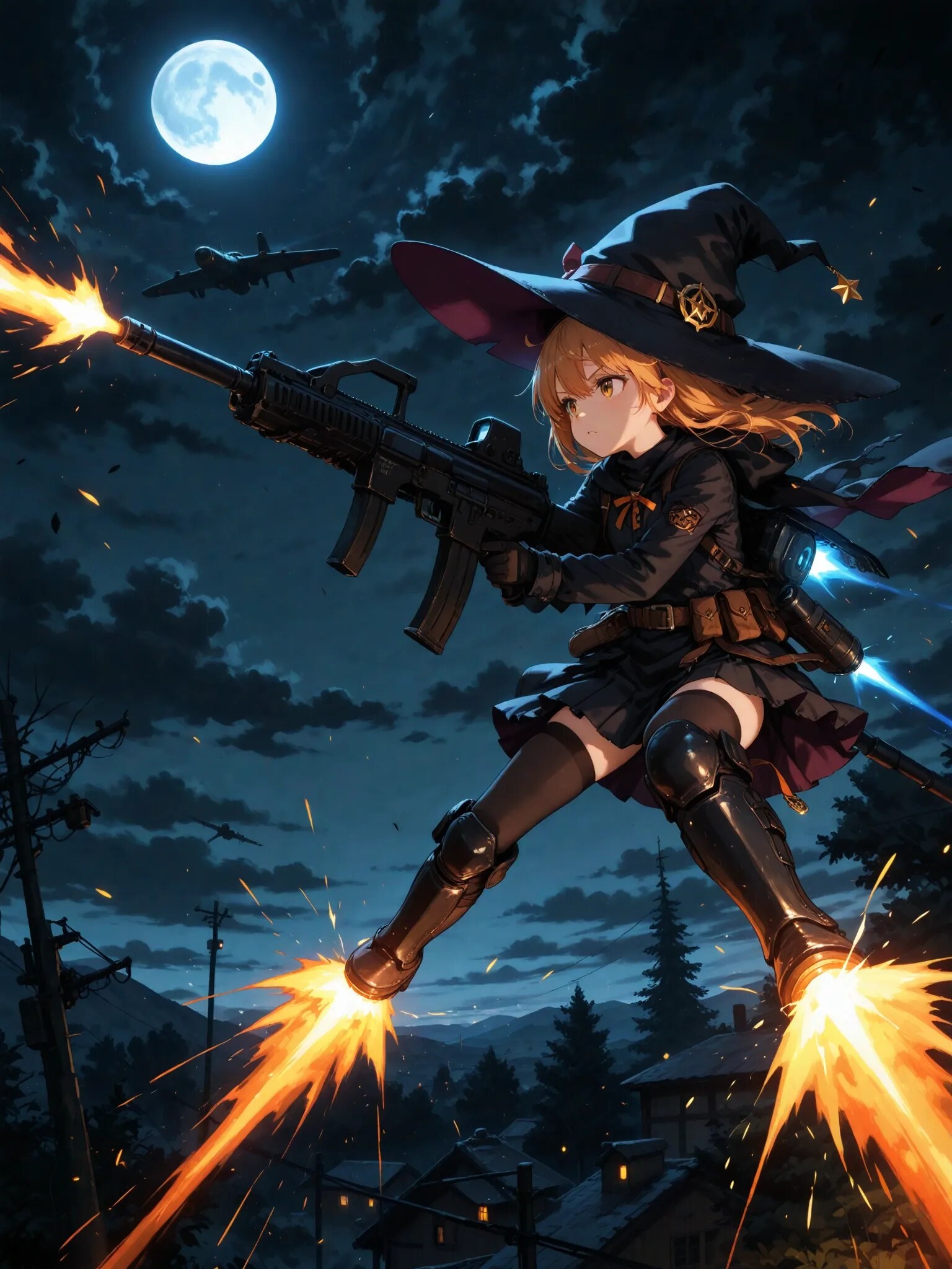 空戦魔女 | の人気AIイラスト・グラビア