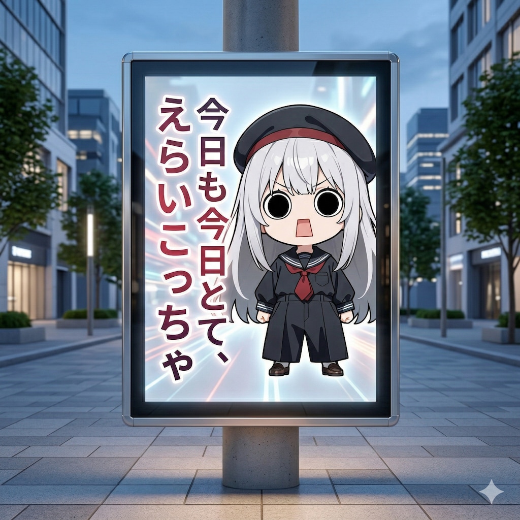 電光掲示板のキャッチコピーえらいこっちゃ嬢