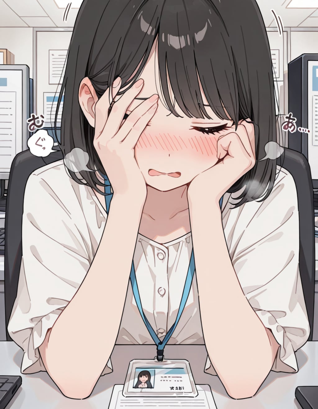 隣の後輩が挙動不審