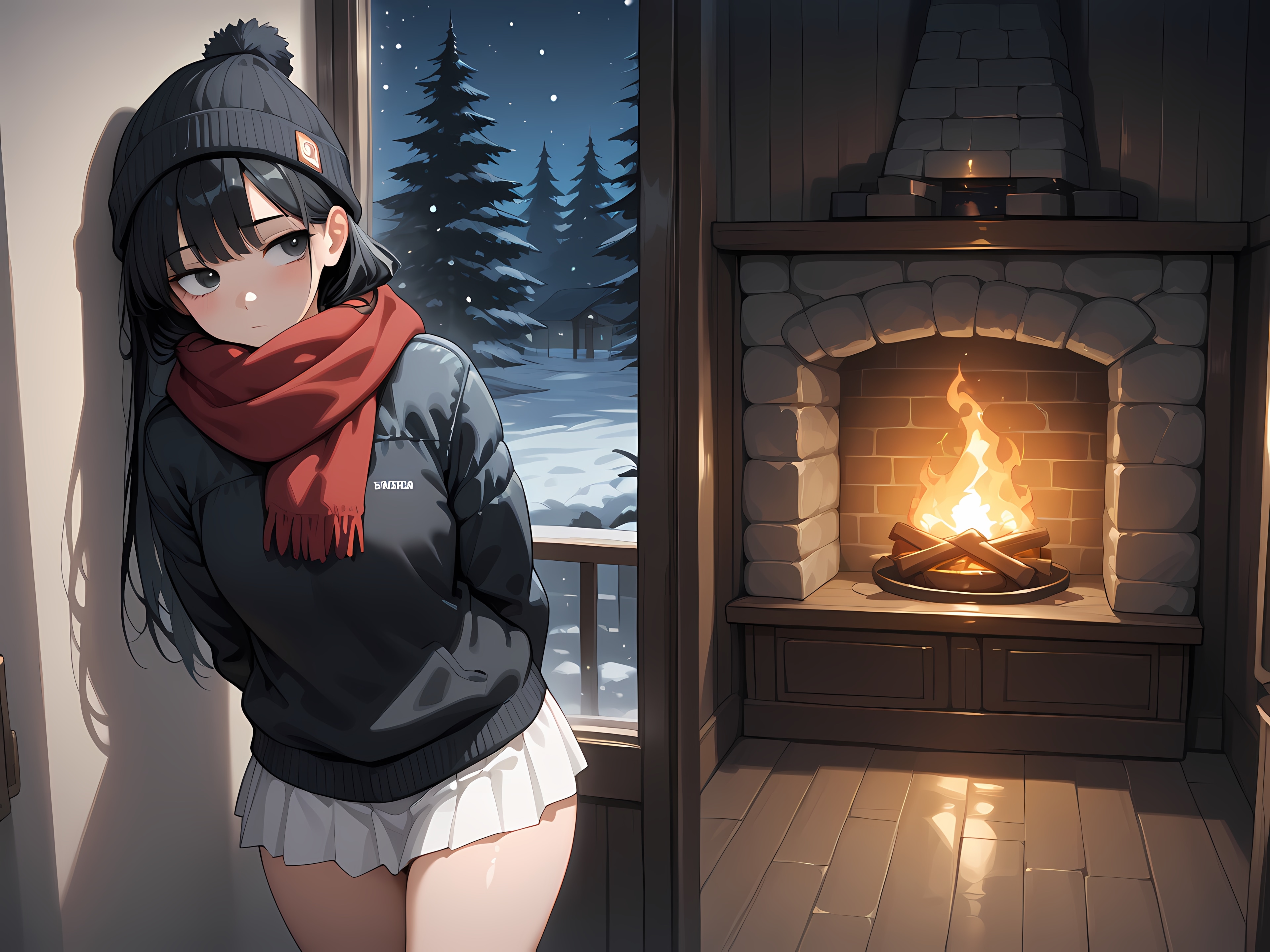 雪宿り | の人気AIイラスト・グラビア