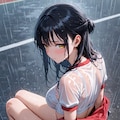 雨の透けブラ 3枚目