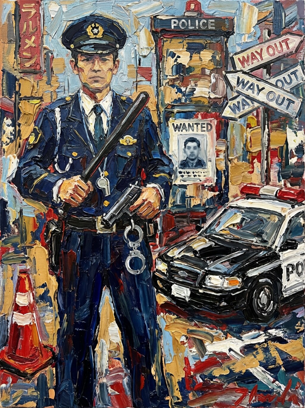 警察イメージポスター(Nanobanana)