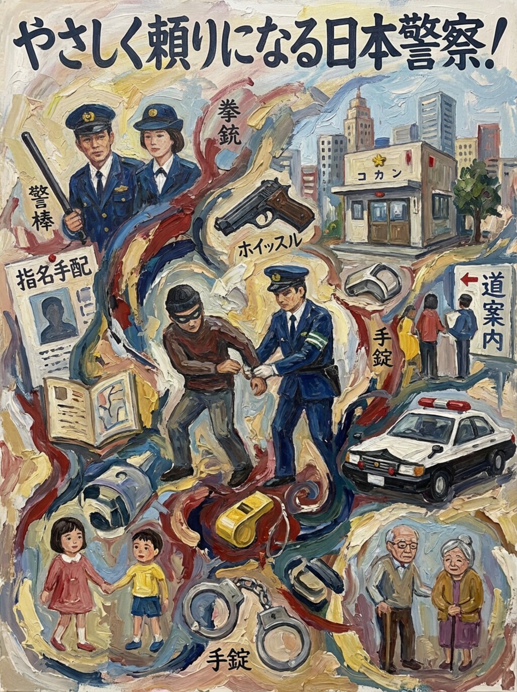 警察イメージポスター(Nanobanana)